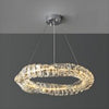 Gold Crystal and Metal Ceiling Pendant