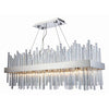 Chrome Minimalist Design Stylish Modern Simple Crystal Chandelier
