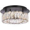 Black Stylish Simple Design Modern Crystal Ceiling Lamp