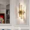 CITRA Led Glass Crystal Gold Plated Metal Wall Light - Warm White