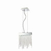 Transitional Linear LED Chandelier with Clear Crystal