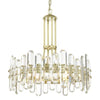 Stylish and Exquisite High-end Golden Chrome Modern Crystal Chandelier
