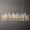 American Crystal Round Chandelier for High Ceiling