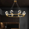 Modern Minimalist Art Lighting Crystal Chandelier