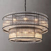 New American Simple Round Modern Crystal Chandelier