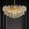 Simple Modern Crystal Chandelier Creative Design Water Drop Lotus Leaf Lamp
