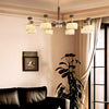 French Living Room Chandelier American Retro All-copper Crystal Lamp