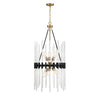Acorn Fold - 6 Light Pendant In Mid-Century Modern Style