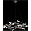 Schonbek Secret Garden French Gold and Chrome Crystal Linear Pendant